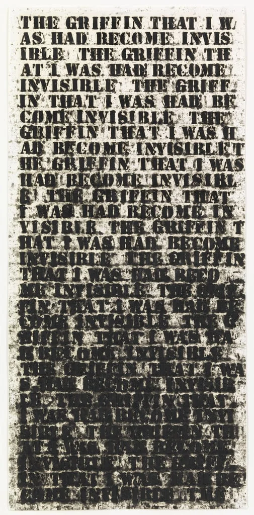 Untitled, by Glenn Ligon, oil, 1992