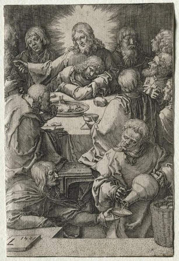 The Last Supper, by Lucas van Leyden, 1521