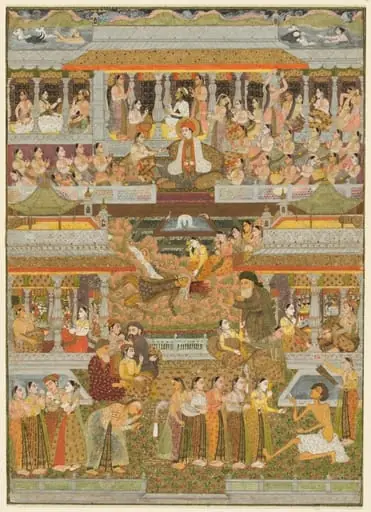 Lovers and beloveds: A composite of scenes from Persian, Urdu, and Sanskrit literature