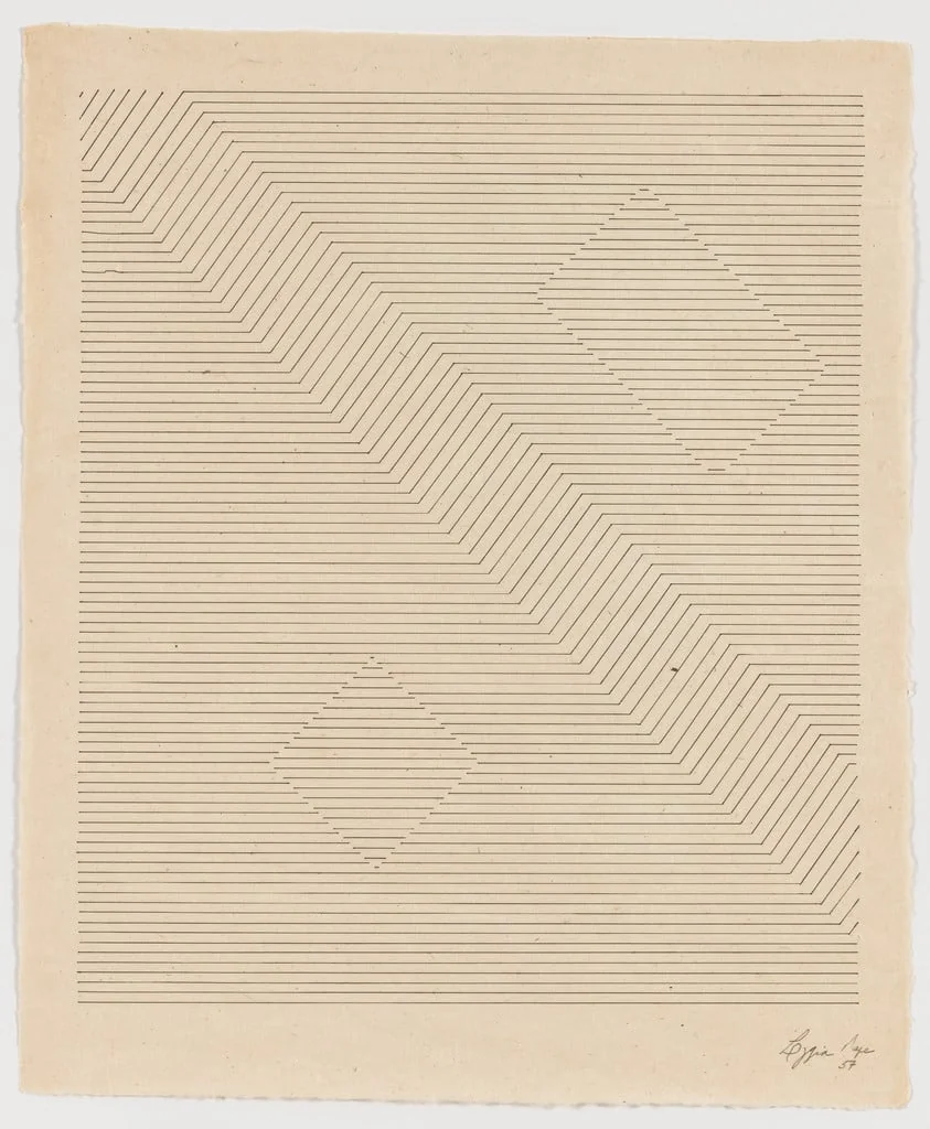 Untitled, by Lygia Pape, ink, 1957