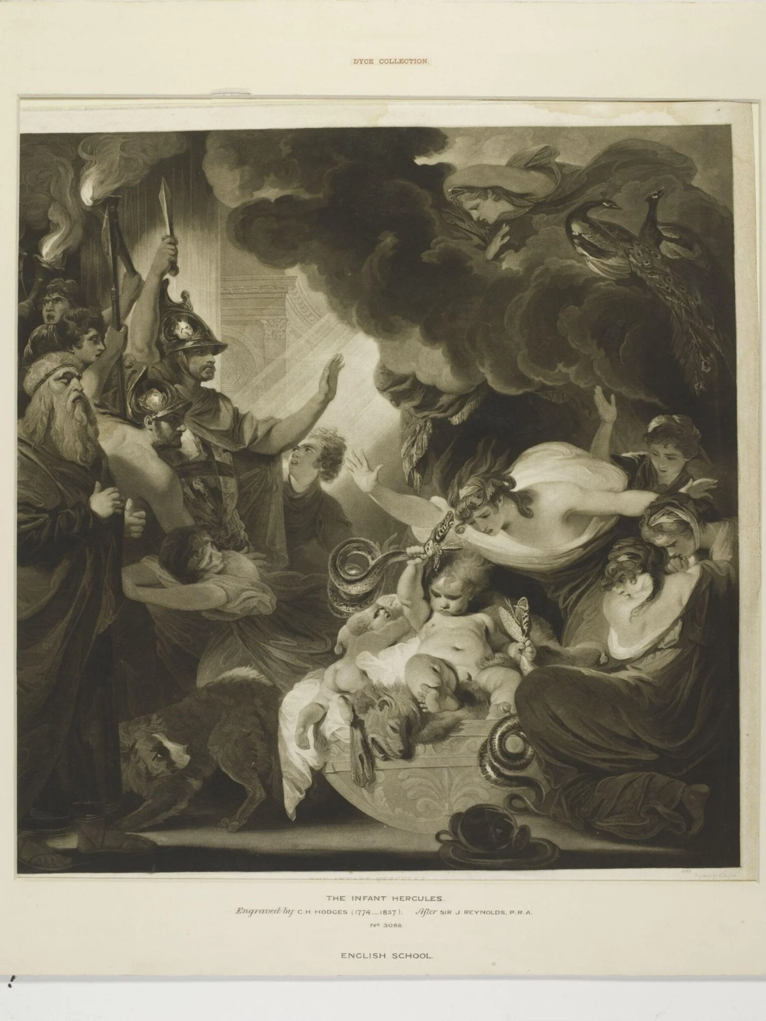 The Infant Hercules, by Charles Howard Hodges, 1850