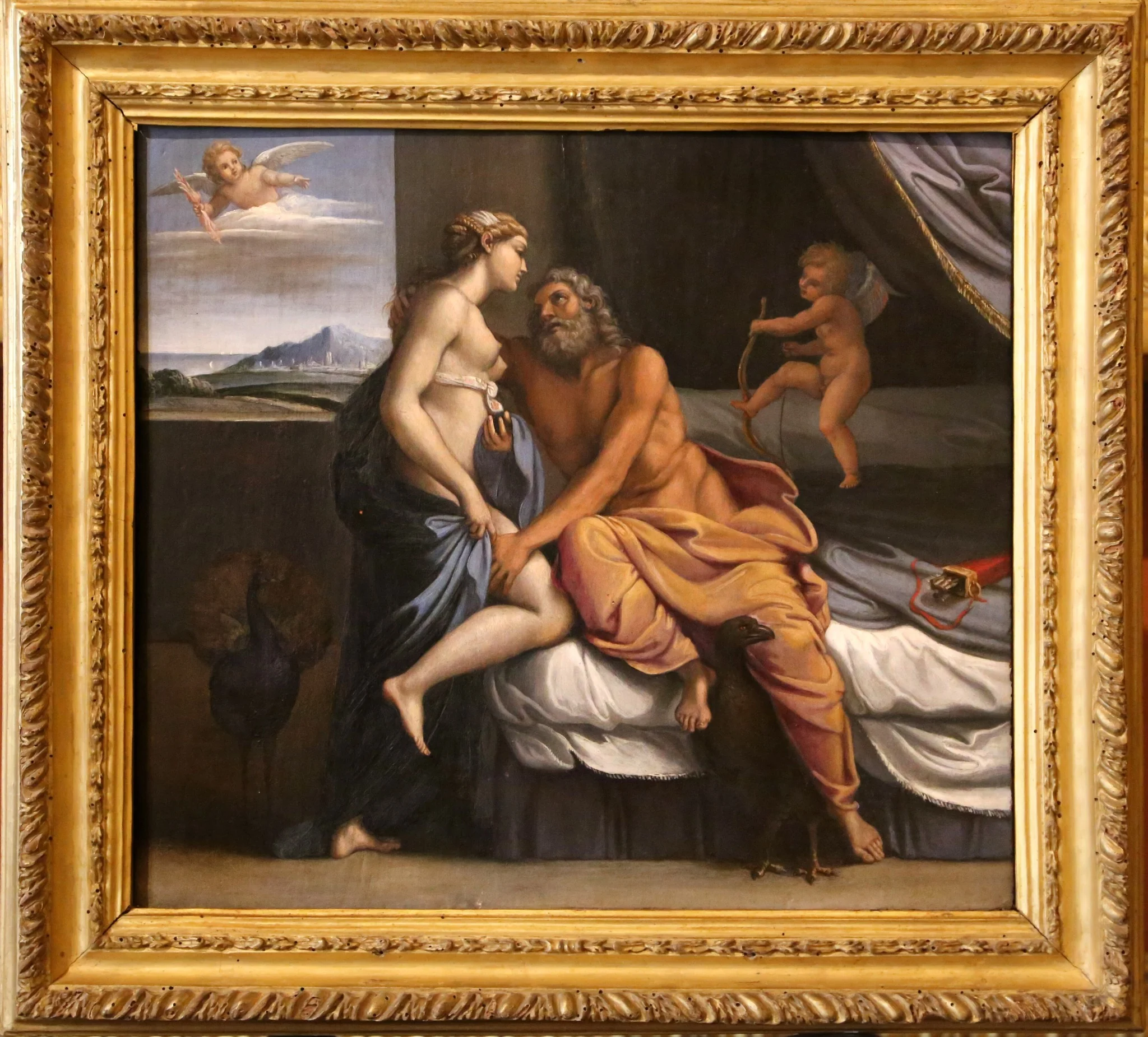 Zeus and Hera, by Antonio Marziale Carracci, unspecified, 1612
