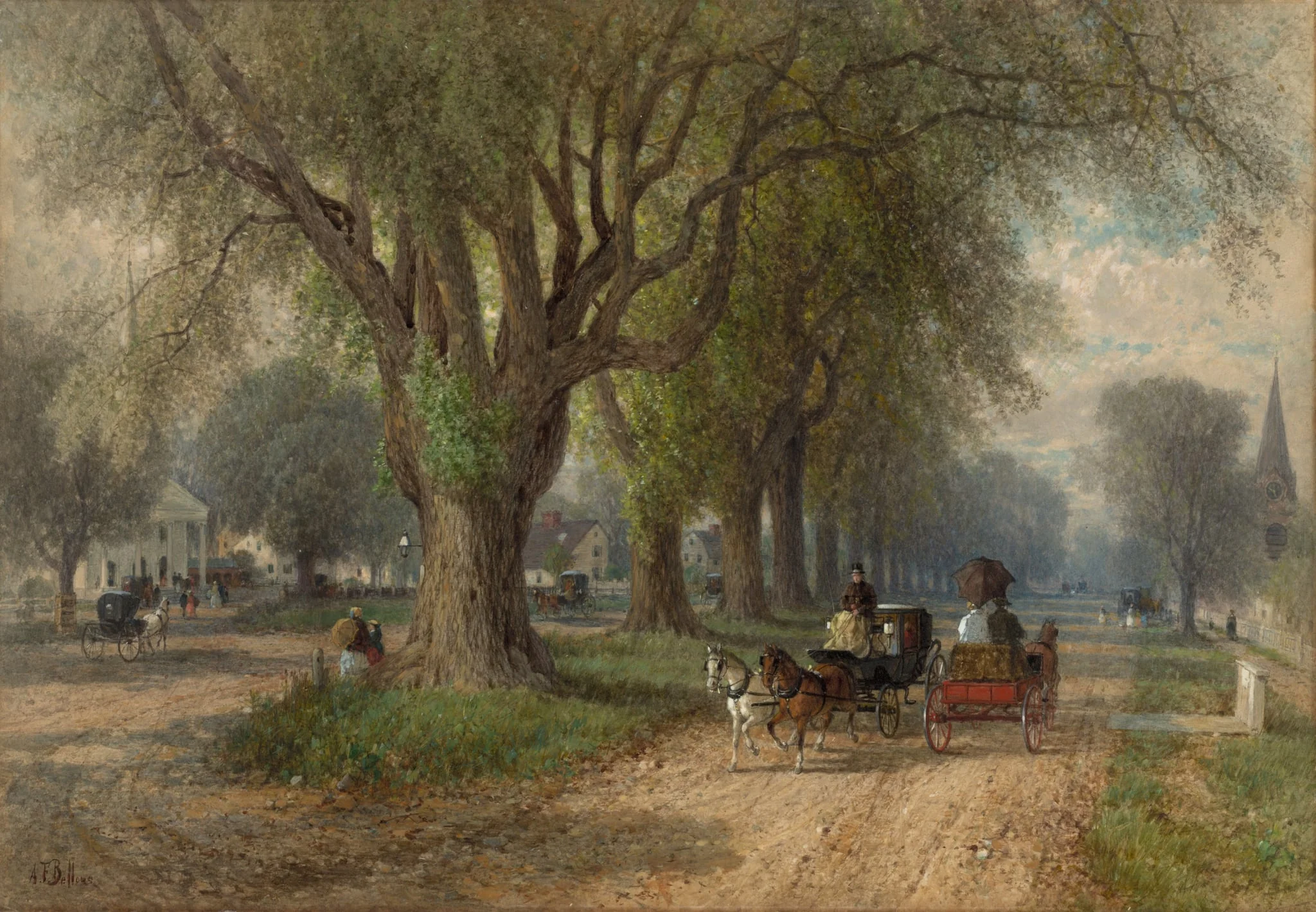 Sunday in New England, by Albert Fitch Bellows, 1876