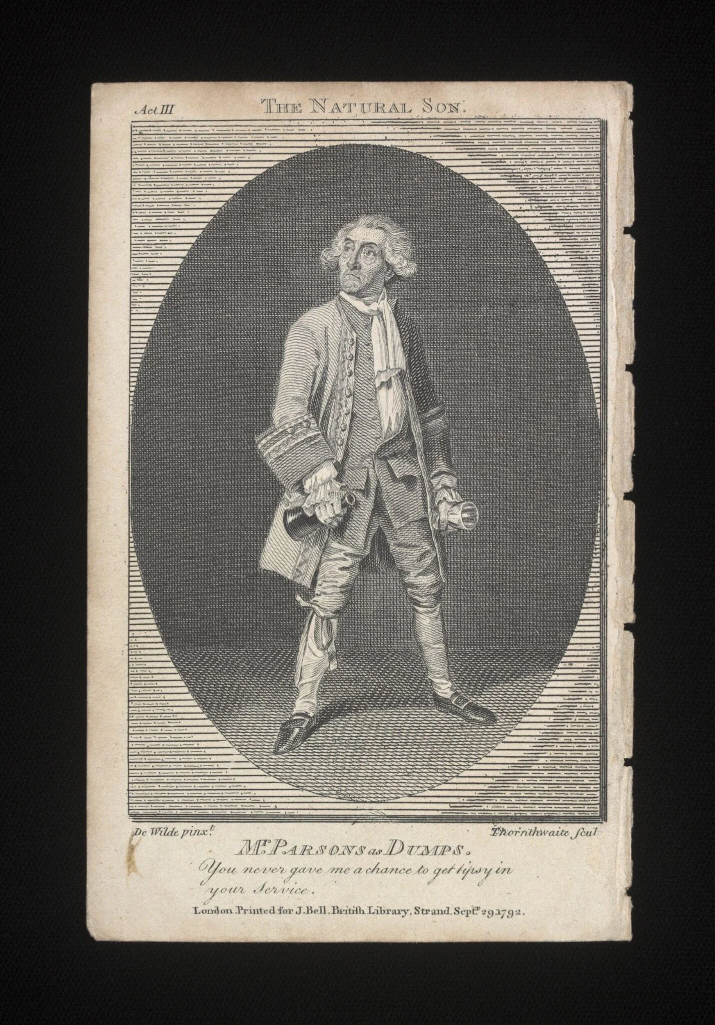 Mr Parsons as Dumps in the Natural Son, by L. Thornthwaite, 12