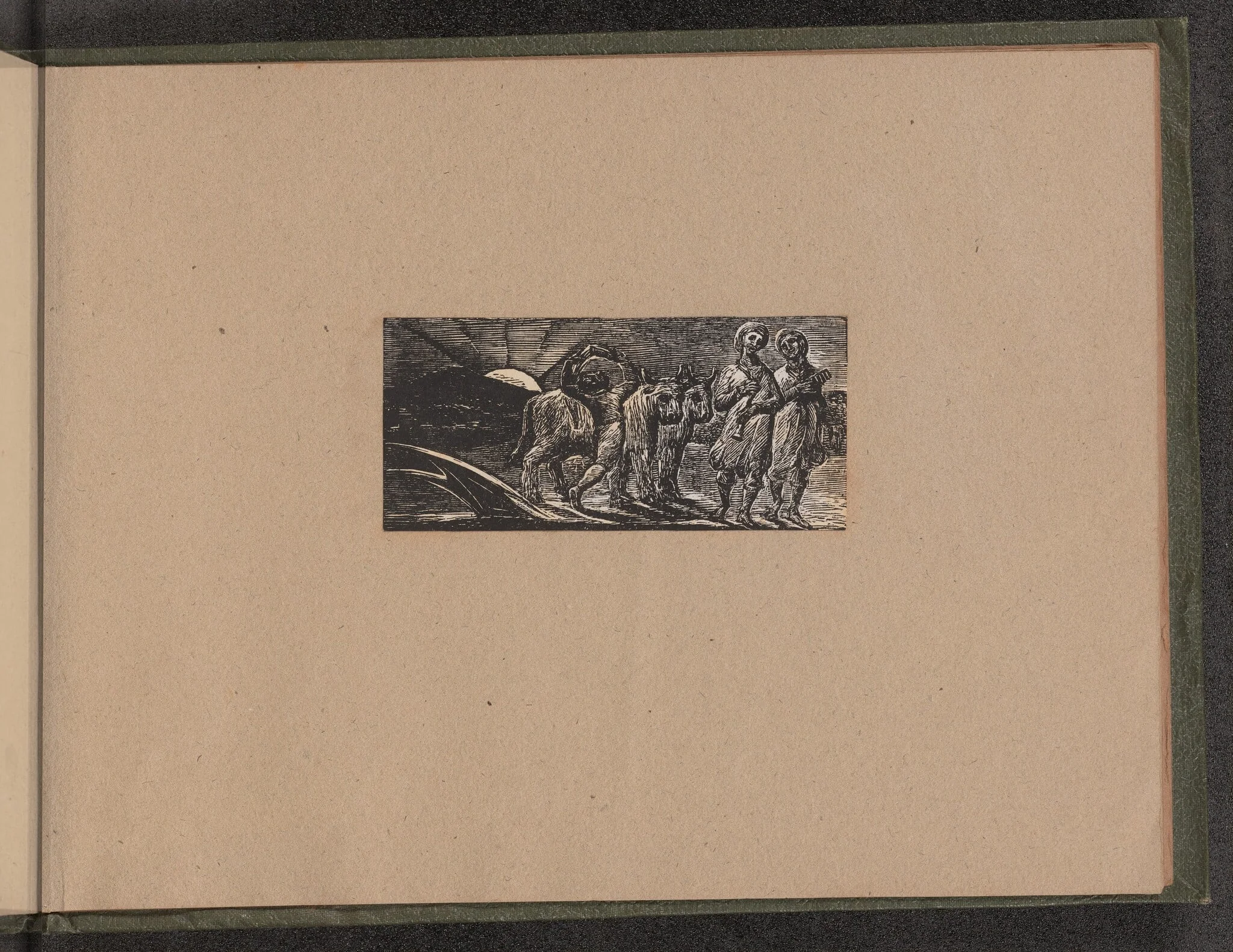 Boy Returning Joyfully with Plough and Oxen, by William Blake, ink, 1821