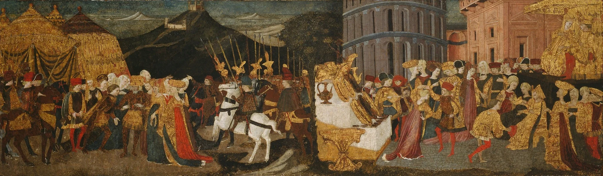 The Continence of Scipio, by Unknown, unspecified, 1455