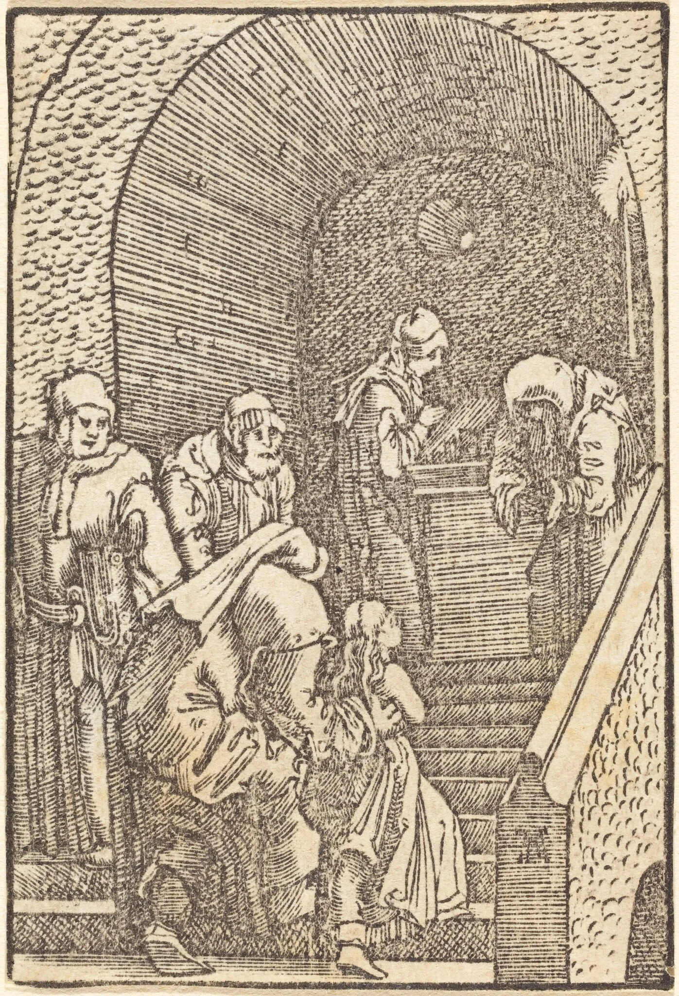 Presentation of the Virgin, by Albrecht Altdorfer, ink, 1513