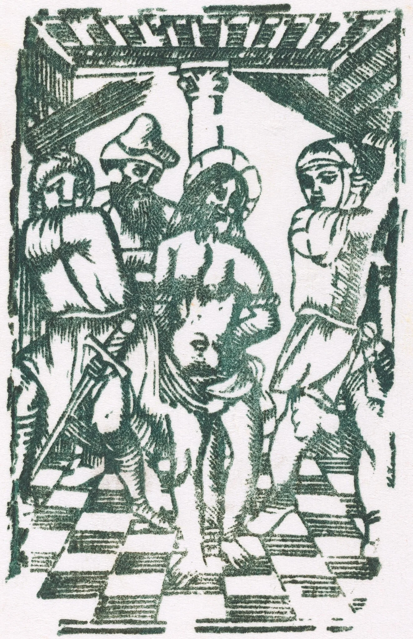 The Flagellation, by French 16th Century, ink, 1550