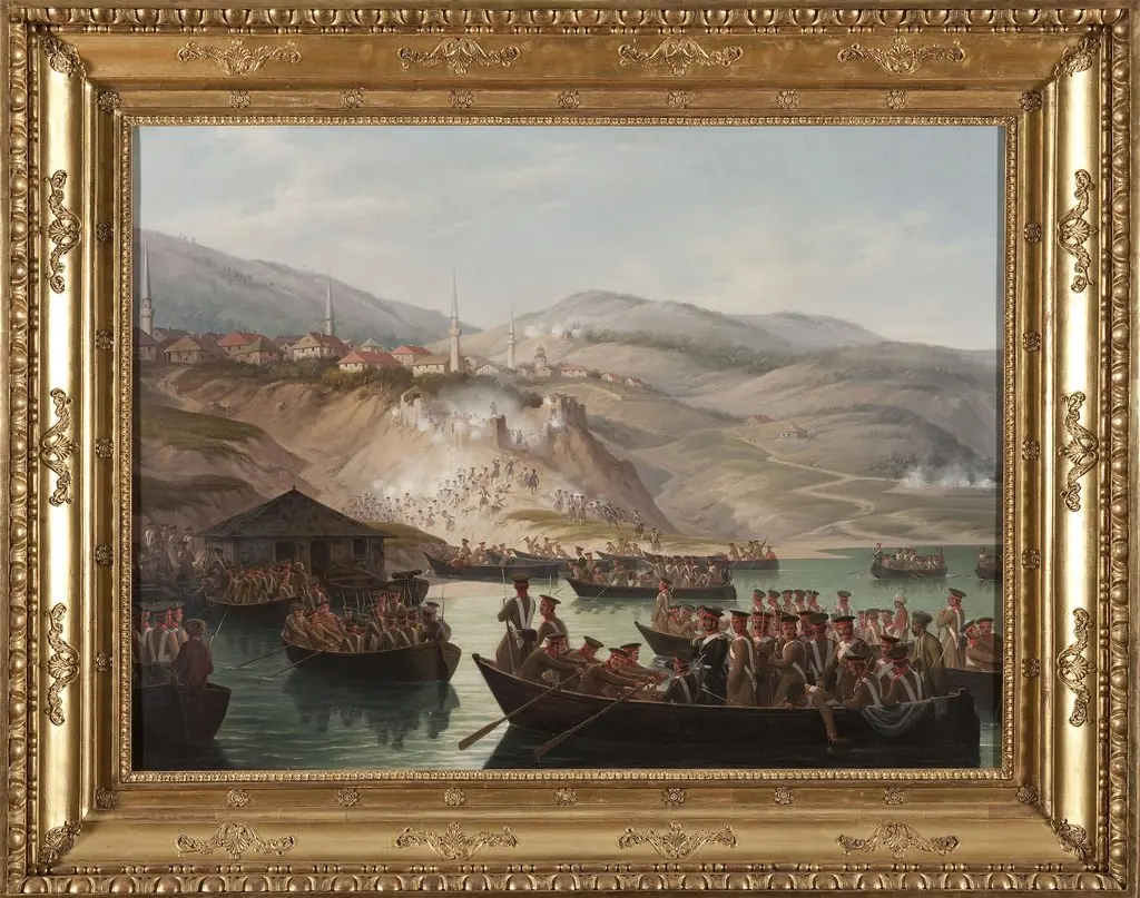 Episode in the Caucasian wars – Crossing the river in Arcx