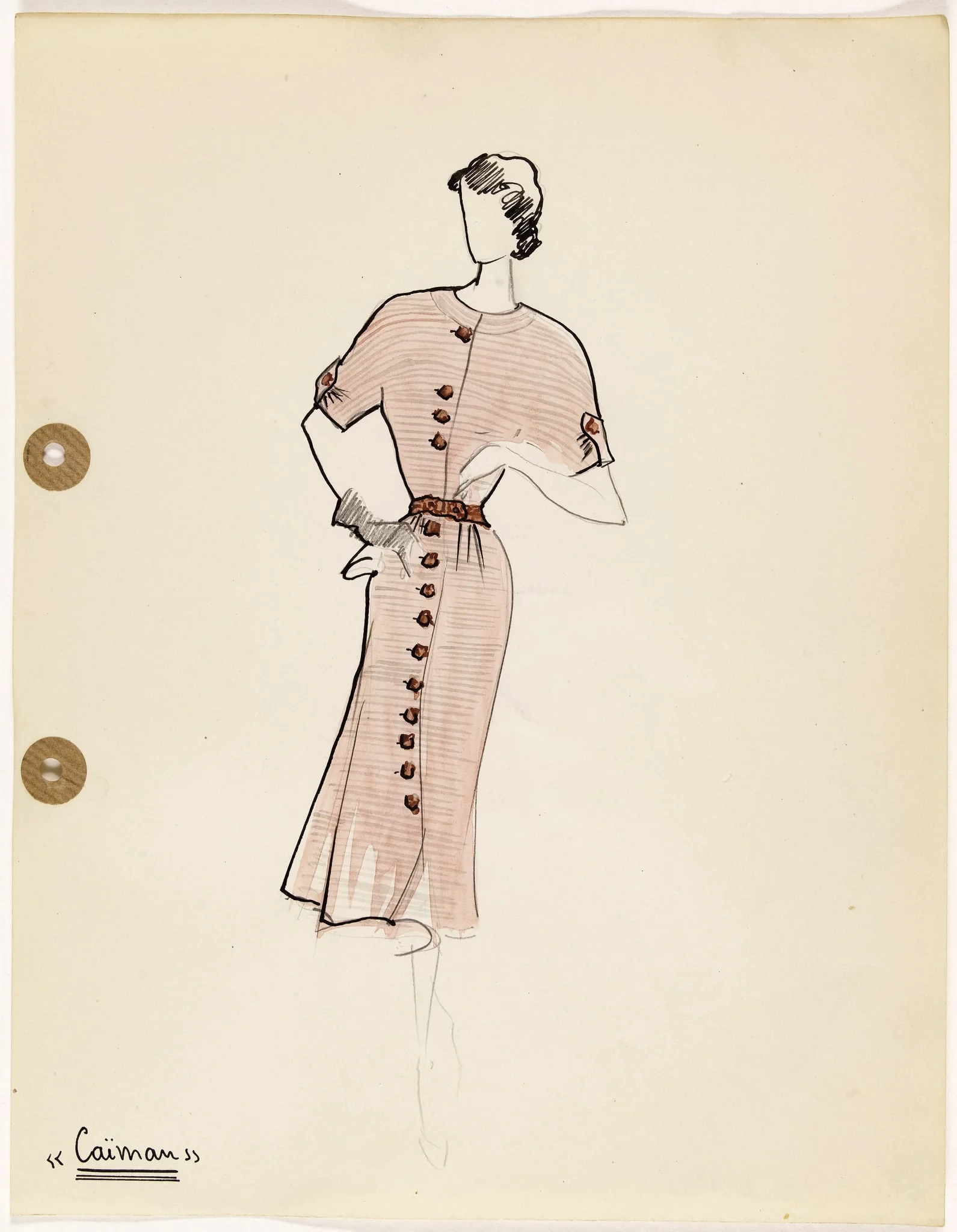 'Caïman', by Carven, 1949