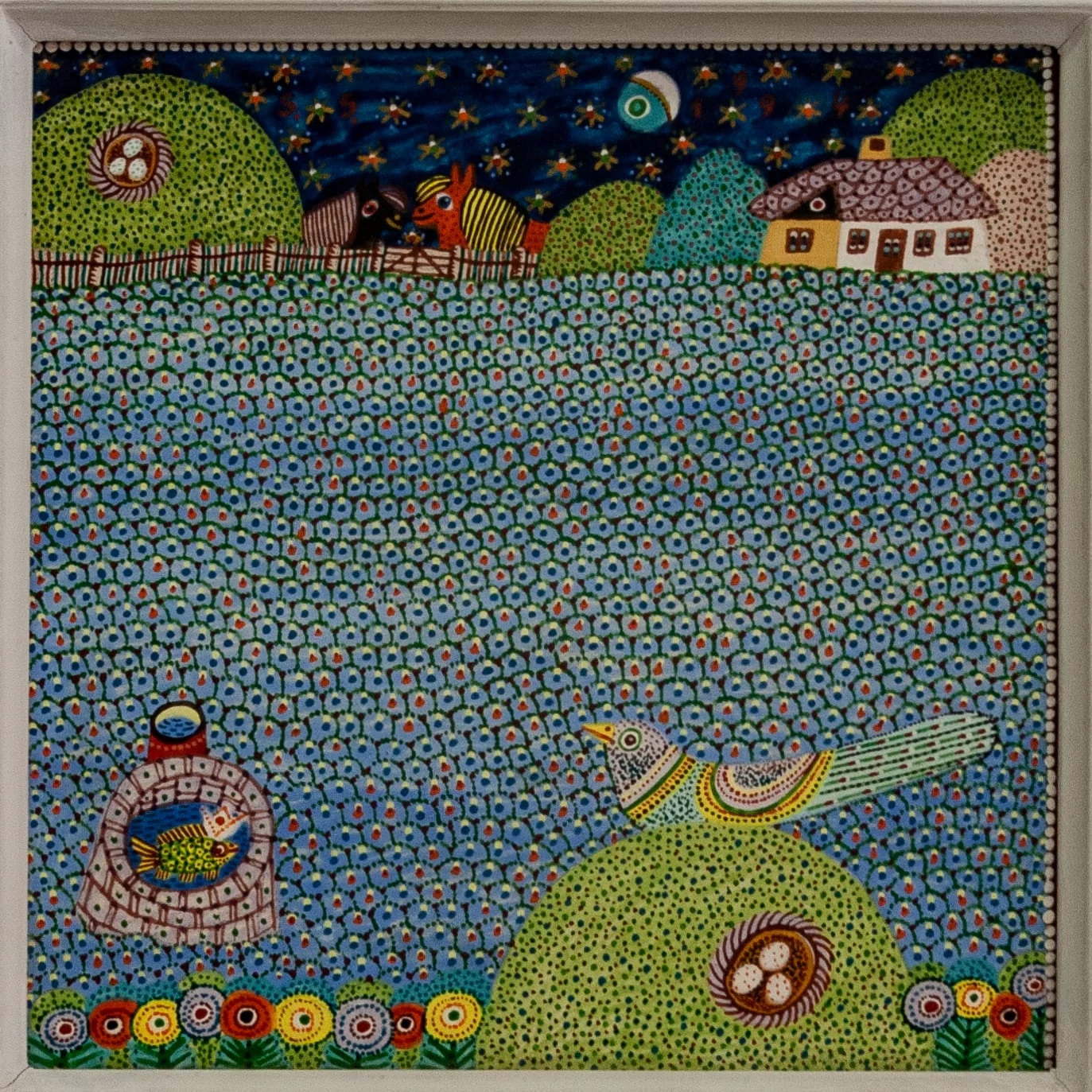 Lanul albastru, by Stirbu Ștefan, unspecified, 1994