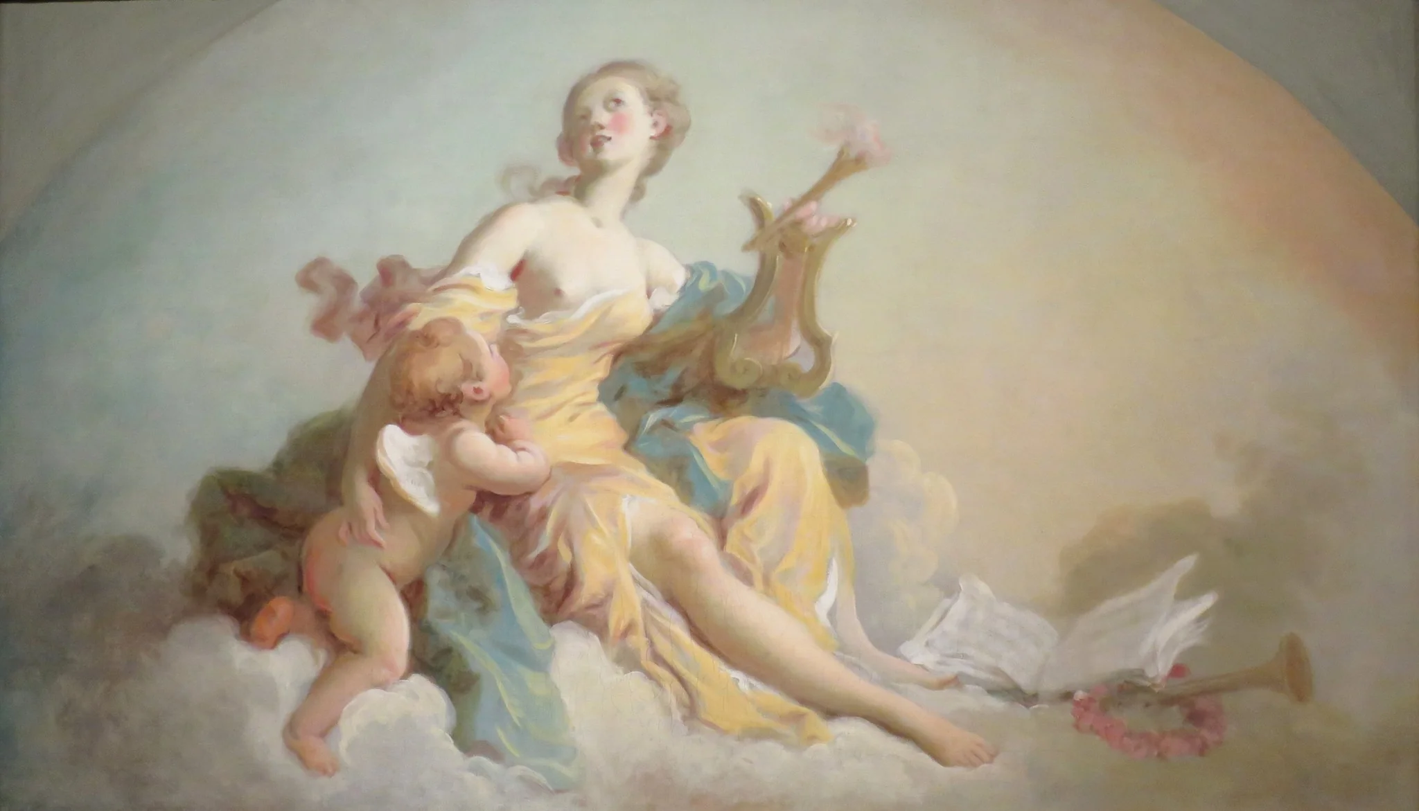 Music, by Jean Honoré Fragonard, oil, 1760
