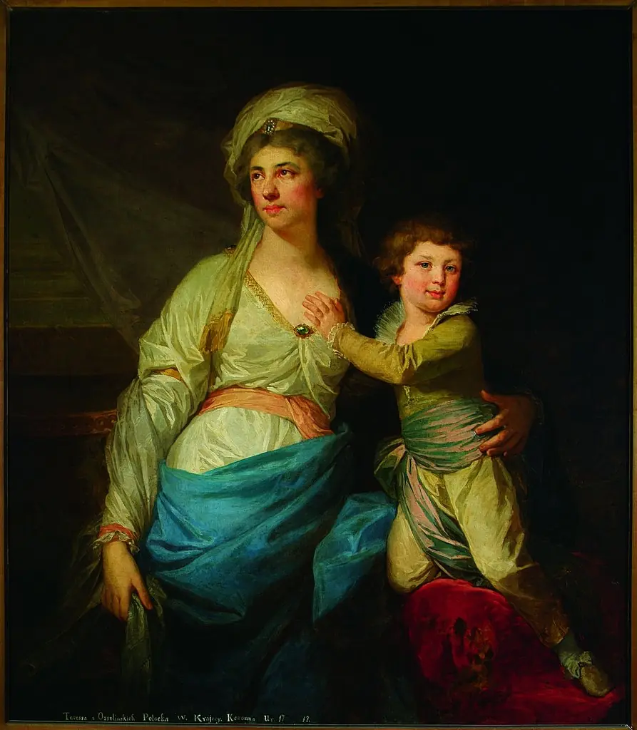 Portrait of Teresa Potocka née Ossolińska with her grandson Alfred