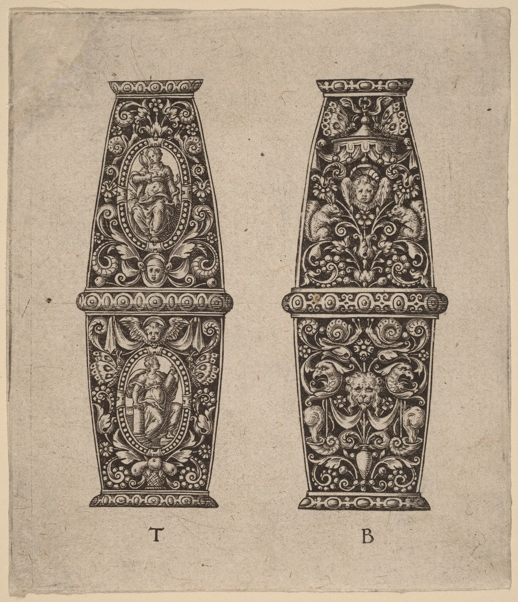 Ornament, by Theodor de Bry, ink, 1563