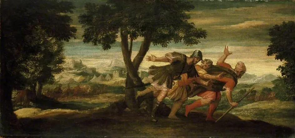 The Flight of Achior from the Camp of Holofernes