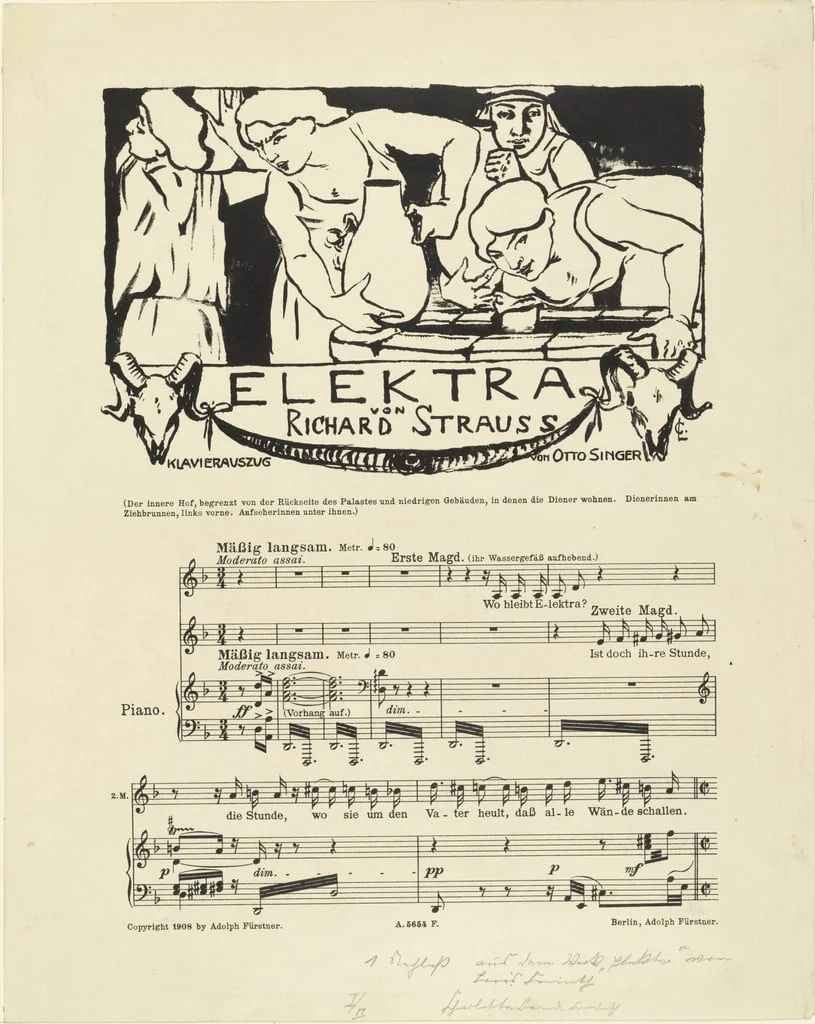 Untitled, by Lovis Corinth, ink, 1908