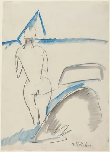 Bather on the Beach