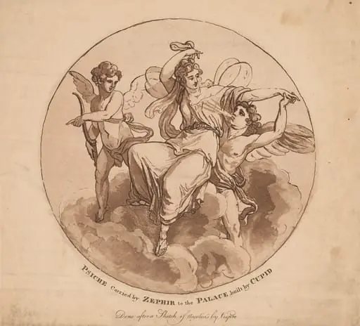 Psyche Carried by Zephyr to the Palace Built by Cupid