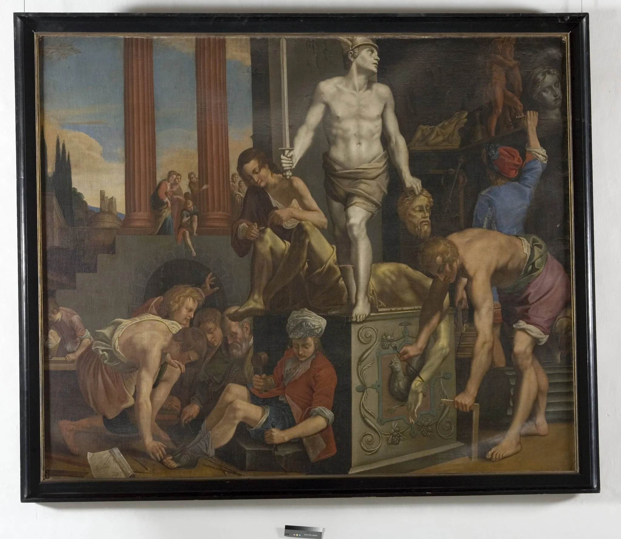 A Sculptor's Studio, by Unknown, 1628