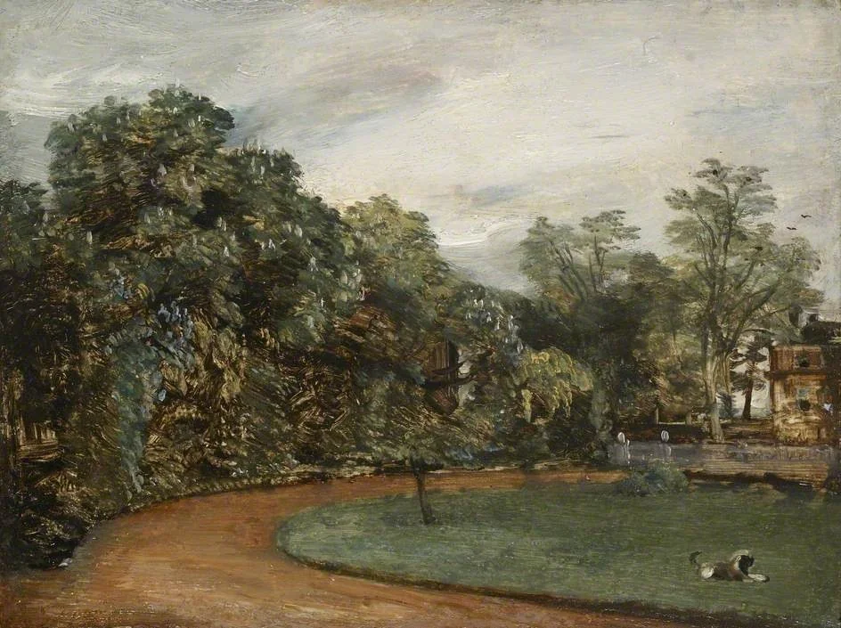 West Lodge, East Bergholt, by John Constable, oil, 1813
