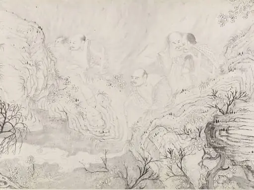 清  石濤 (朱若極)  十六羅漢圖  卷|The Sixteen Luohans