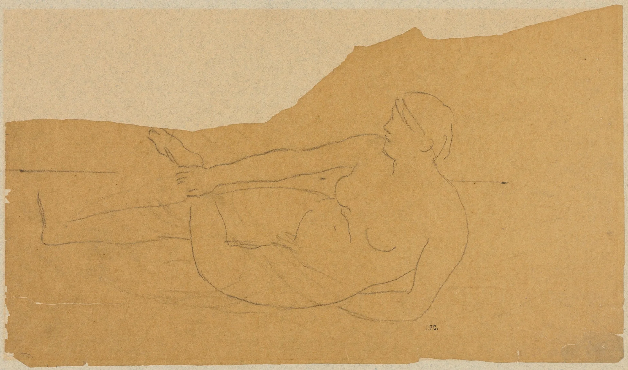 Female Nude, by Pierre Puvis de Chavannes, 1891