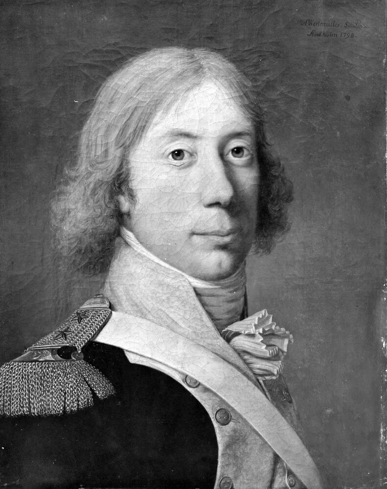 Captain Adolph König, by Adolph Ulrich Wertmuller, oil, 1800