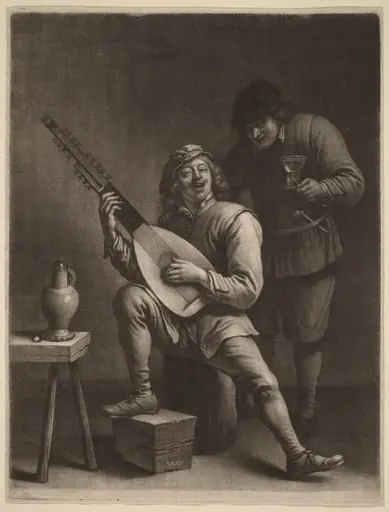The Lute Player and the Drinker