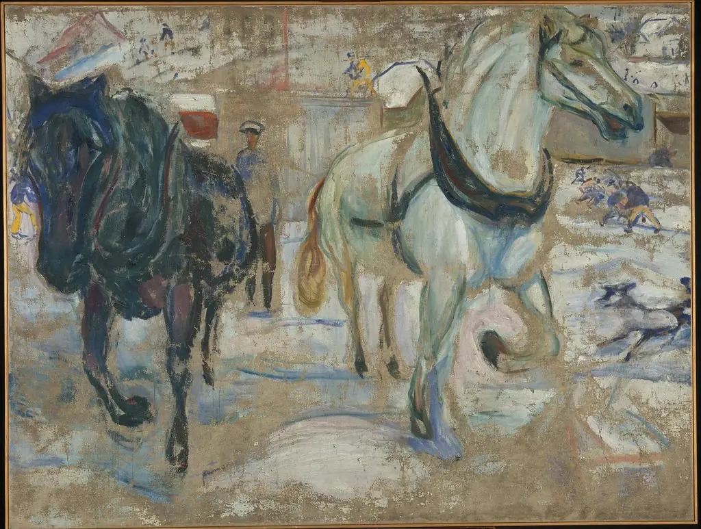 Horse Team in Snow