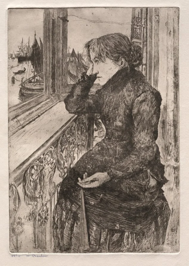 Etchings of Venice: Beautiful View, by Otto Henry Bacher, 1882