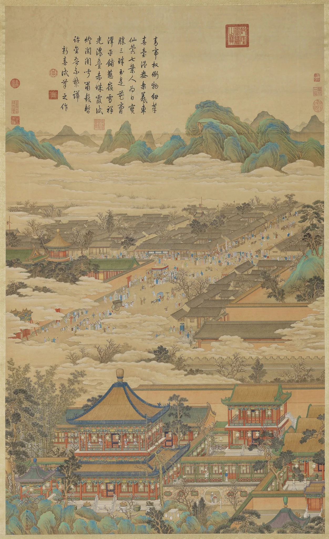 Peace for the New Year, by Ding Guanpeng, unspecified, 1748