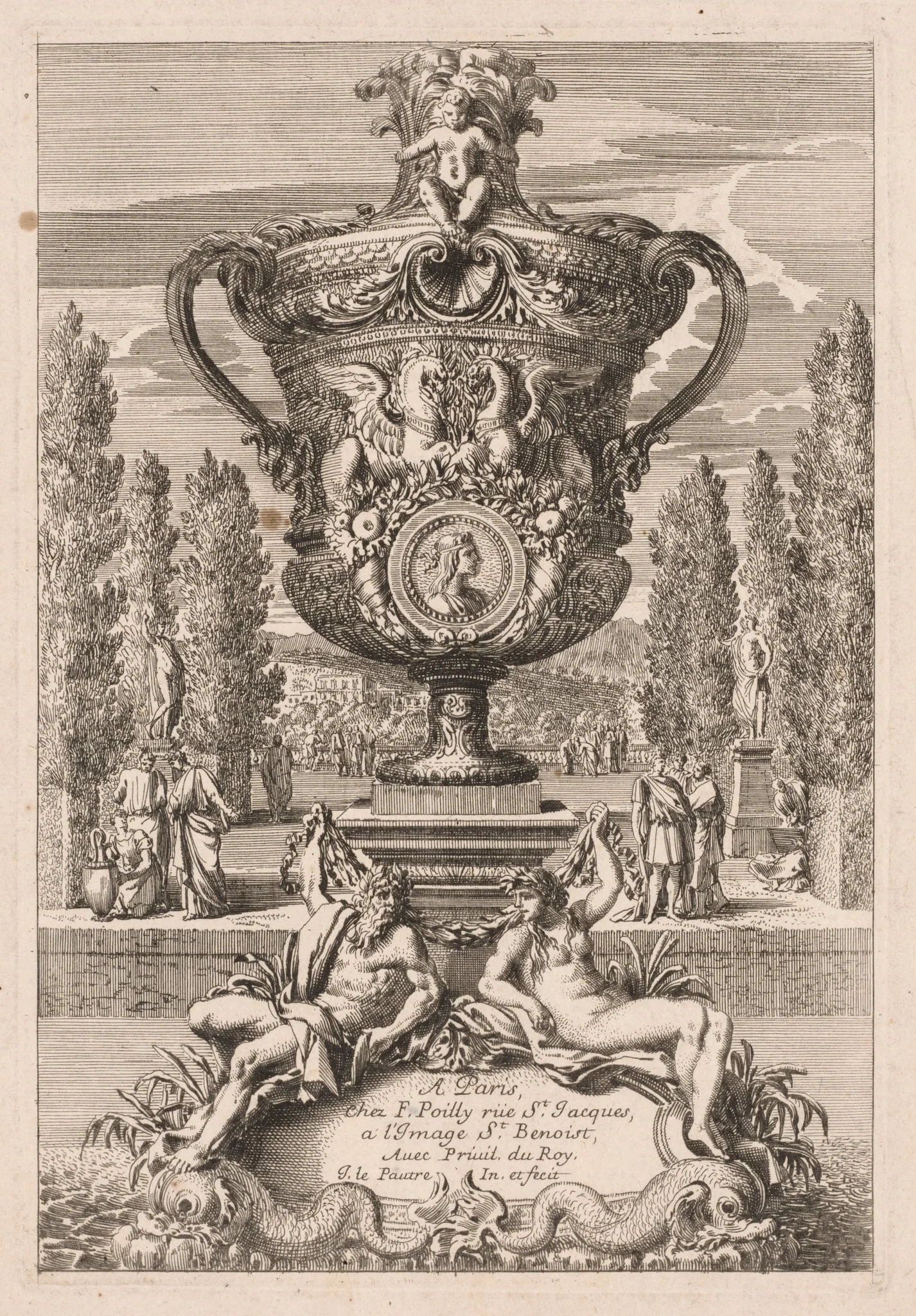 Decorative Urn, by Jean Le Pautre, 1604