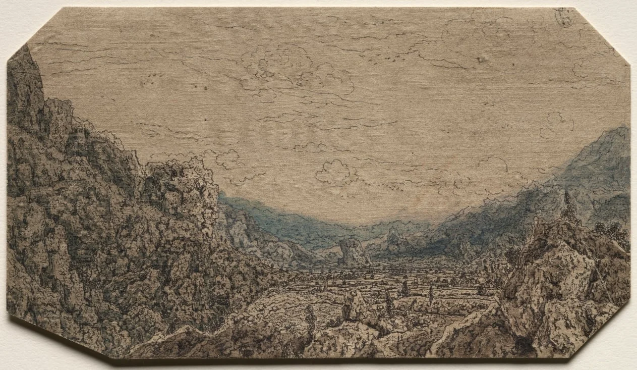 Enclosed Valley, by Hercules Segers, 1626