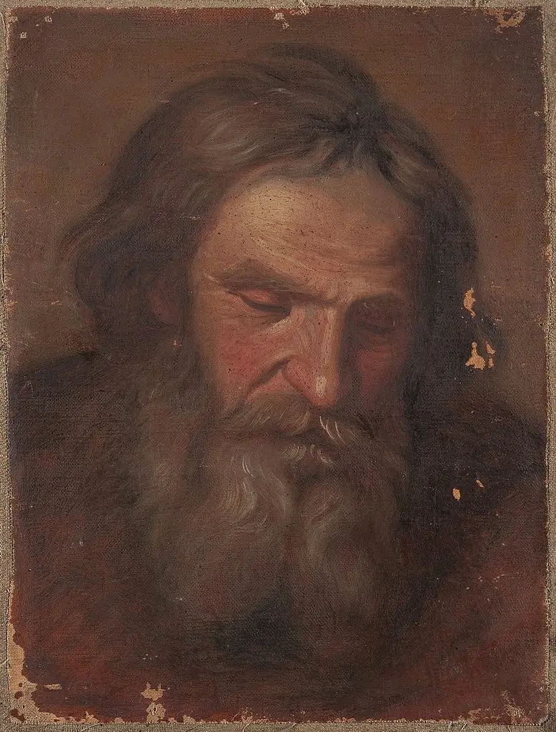 Study of an old man's head
