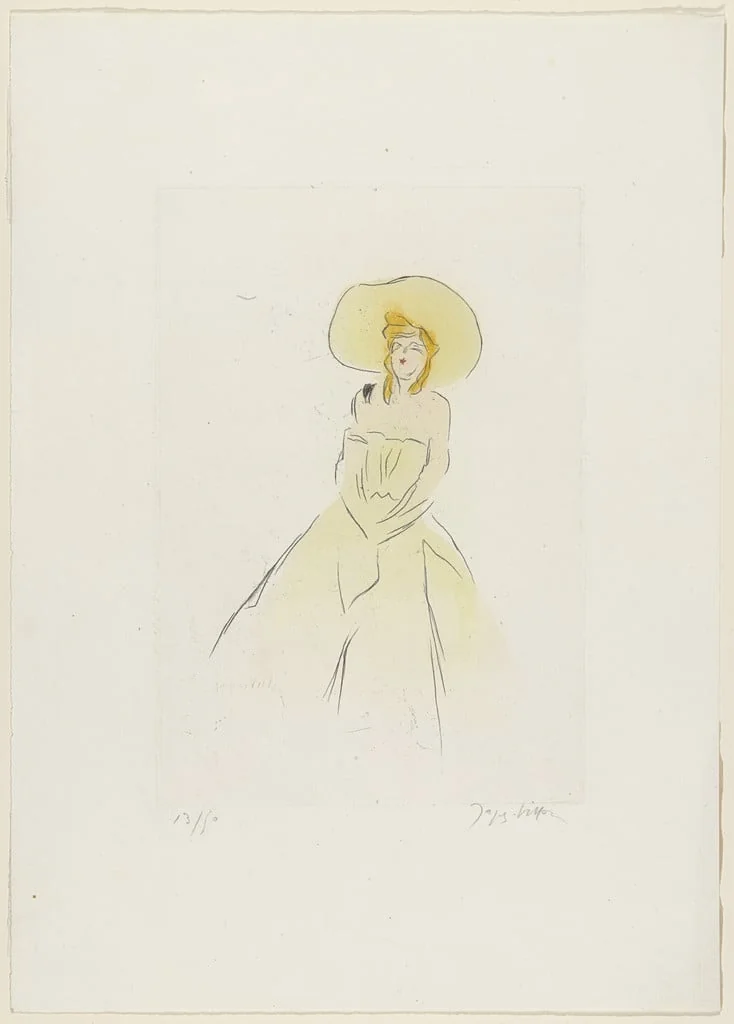 Untitled, by Jacques Villon, ink, 1905