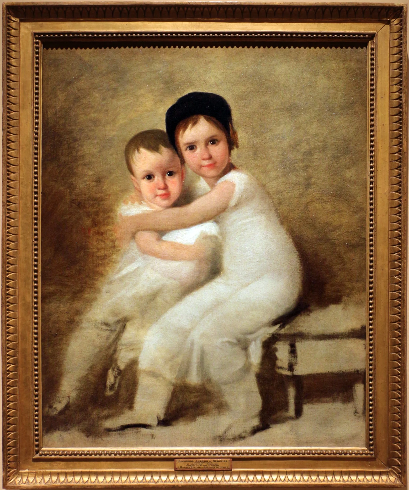 Portrait of Domingos and Mariana Benedita Vitória de Sequeira, by Domingos Sequeira, unspecified, 1816