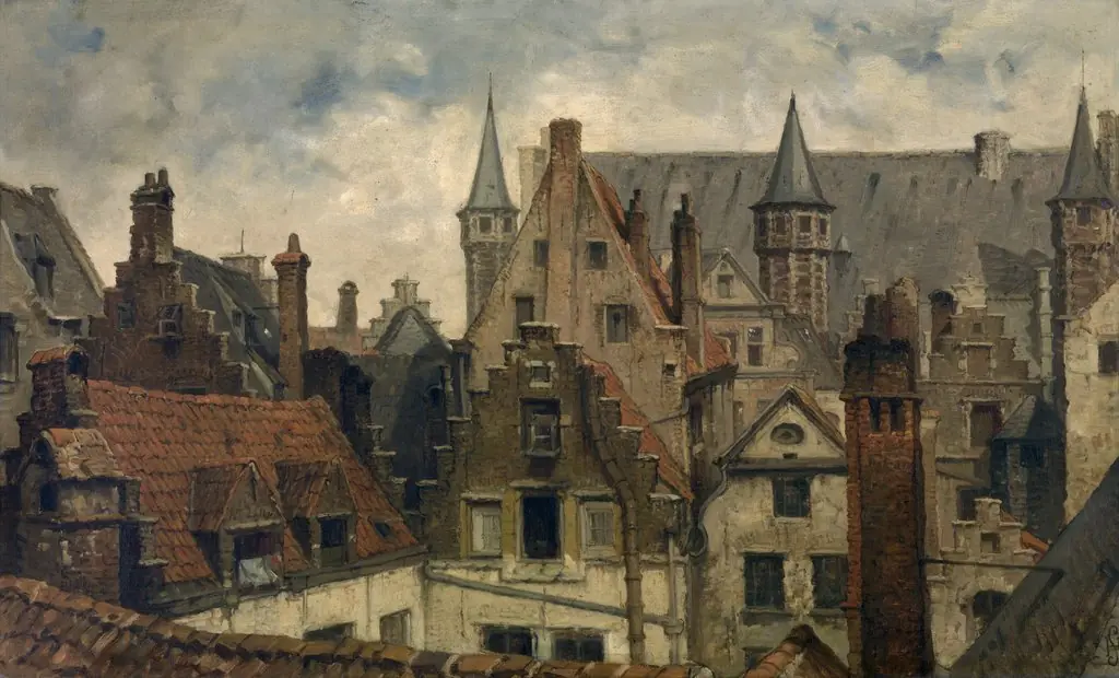 The Vleeshuis, Old Roofs and Crow-Stepped Gables