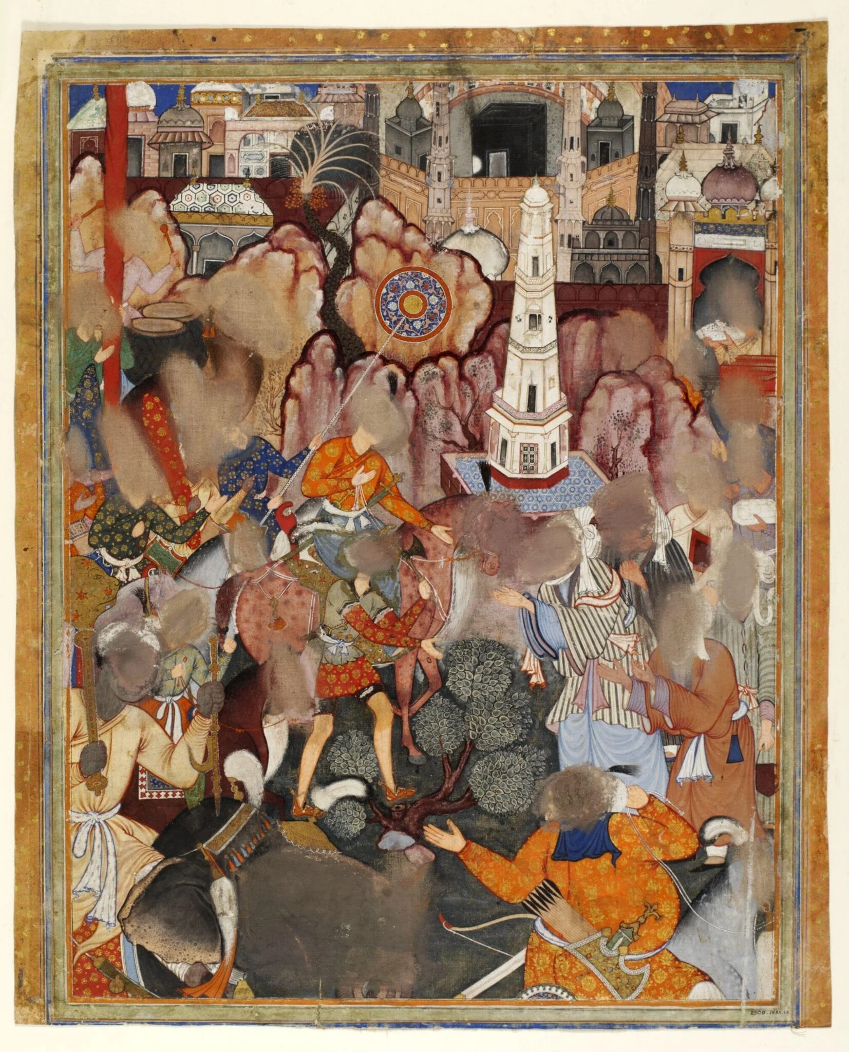 Hamza arrives in Mecca, by Unknown, paint, 1570
