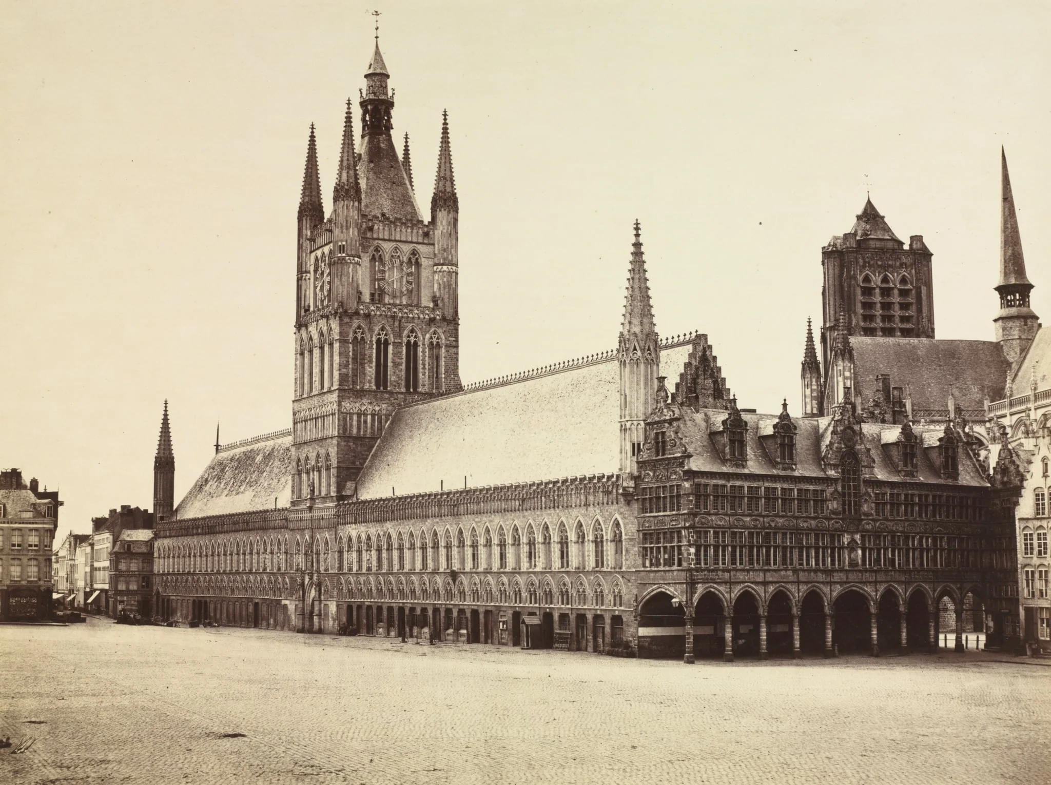 Ypres, Belgium, by Auguste-Rosalie Bisson, 1858