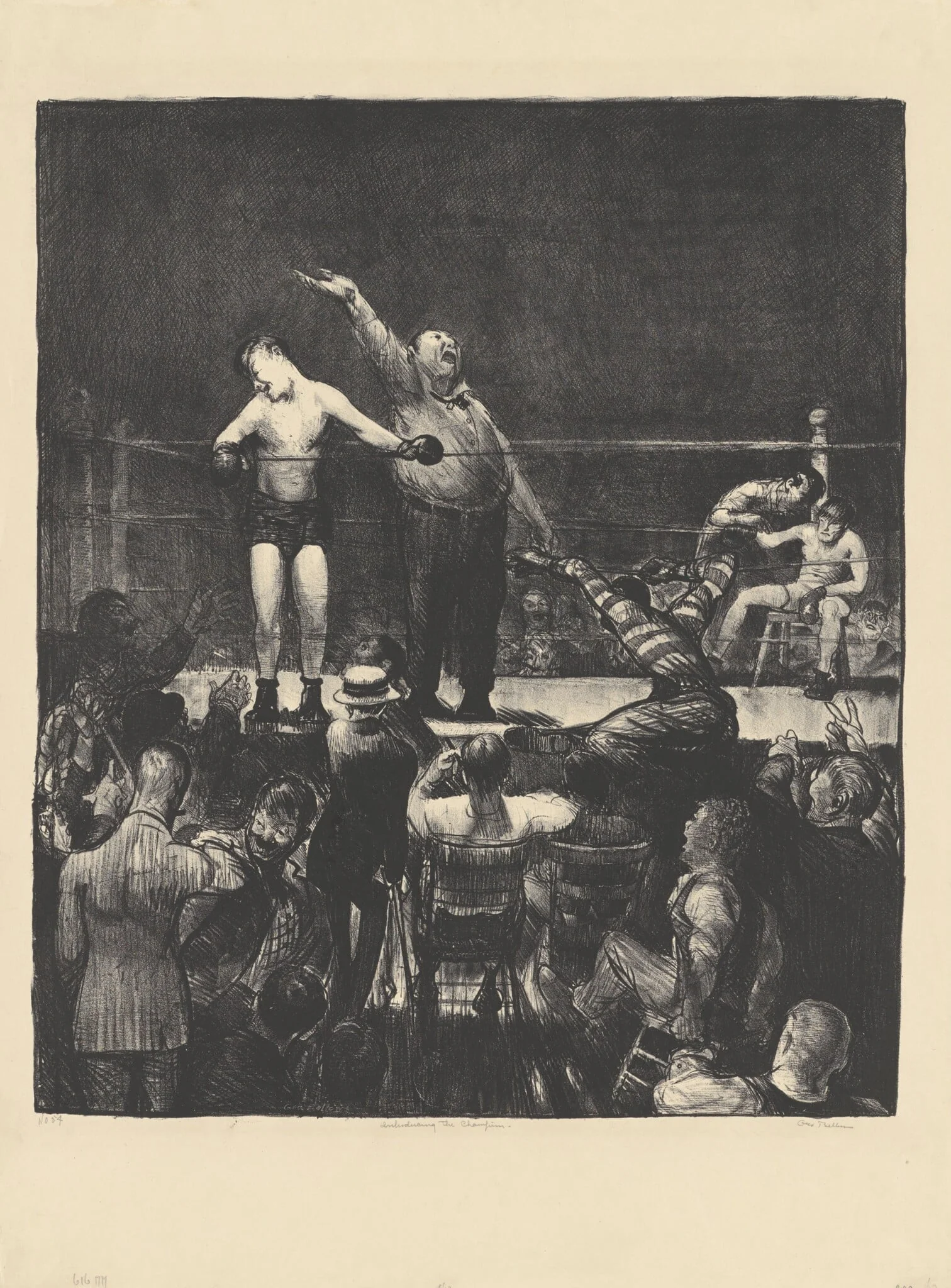 Introducing the Champion, by George Bellows, ink, 1916