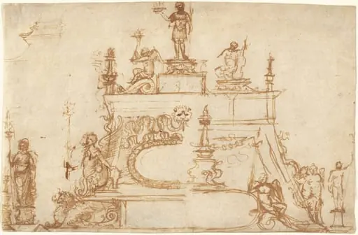 Studies for Small Bronzes with Classical Motifs