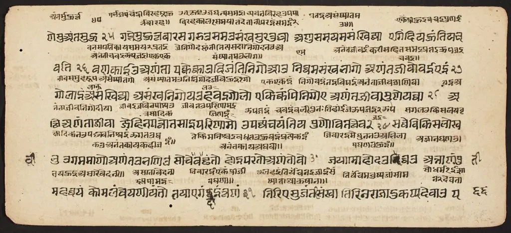 Tantric Manuscript "Sangrahani Sutra"