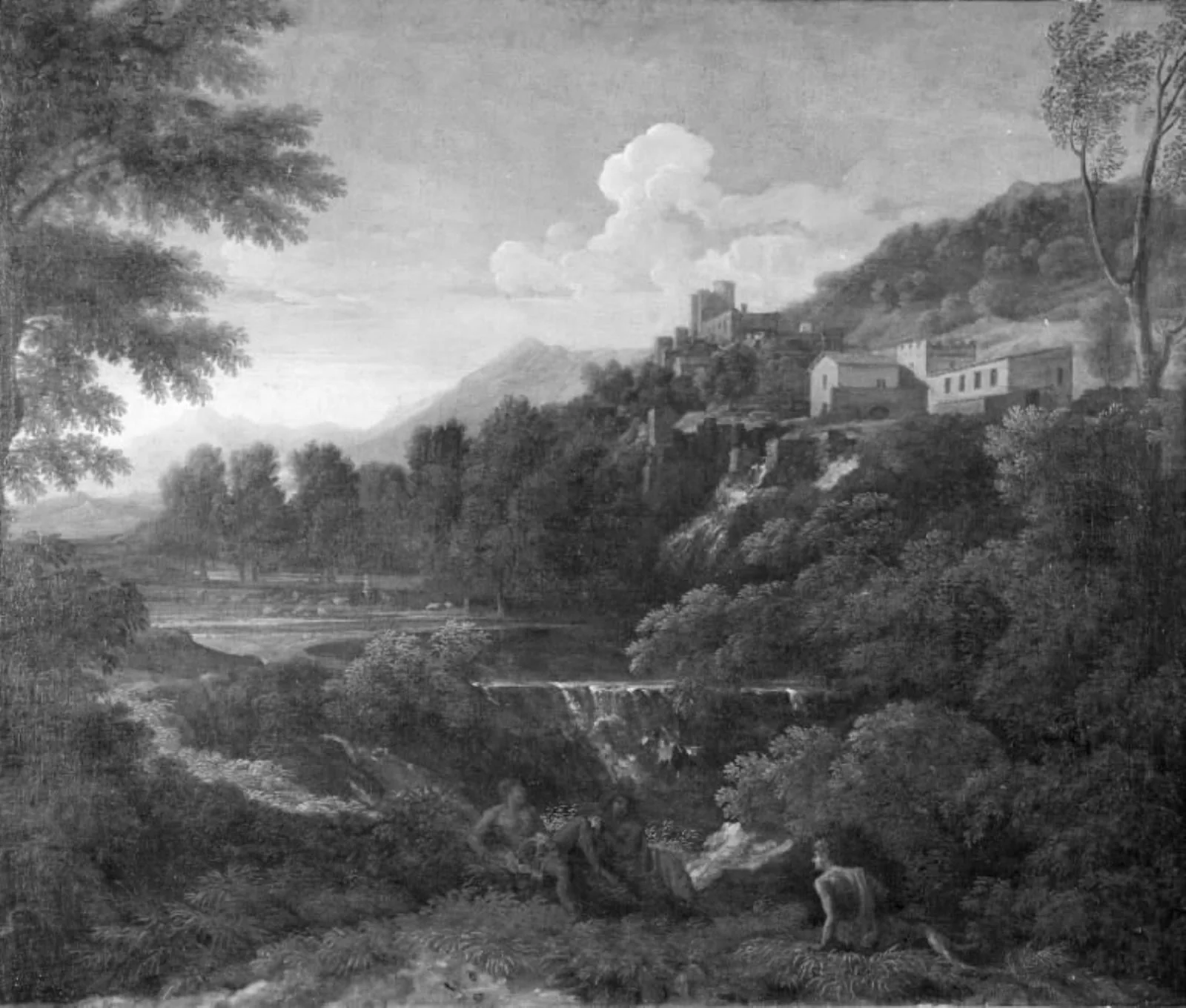 Arcadian Landscape, by Unknown, unspecified, 1650
