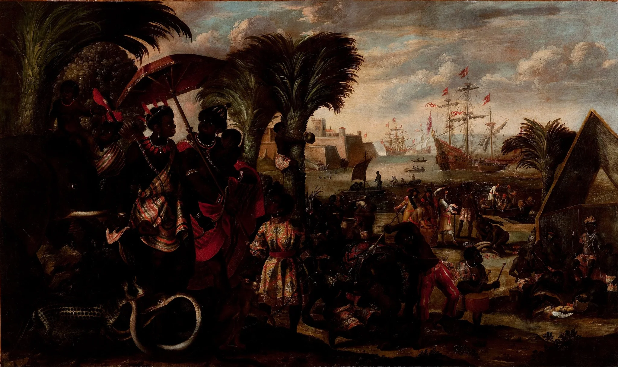 Africa, by Unknown, oil, 1650