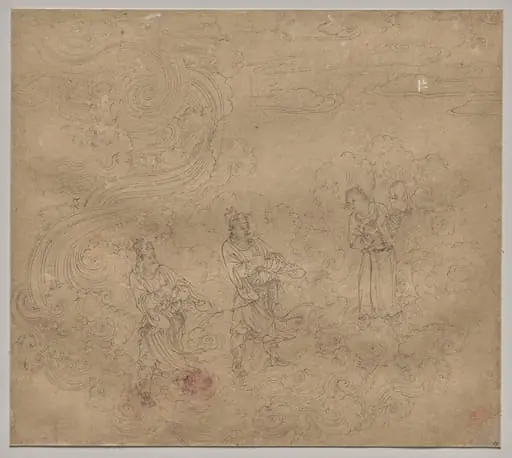 Album of Daoist and Buddhist Themes: Procession of Daoist Deities: Leaf 17