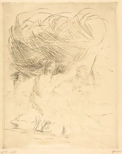 La route d'Emmaüs (2e planche) (The Road to Emmaus) (second plate)