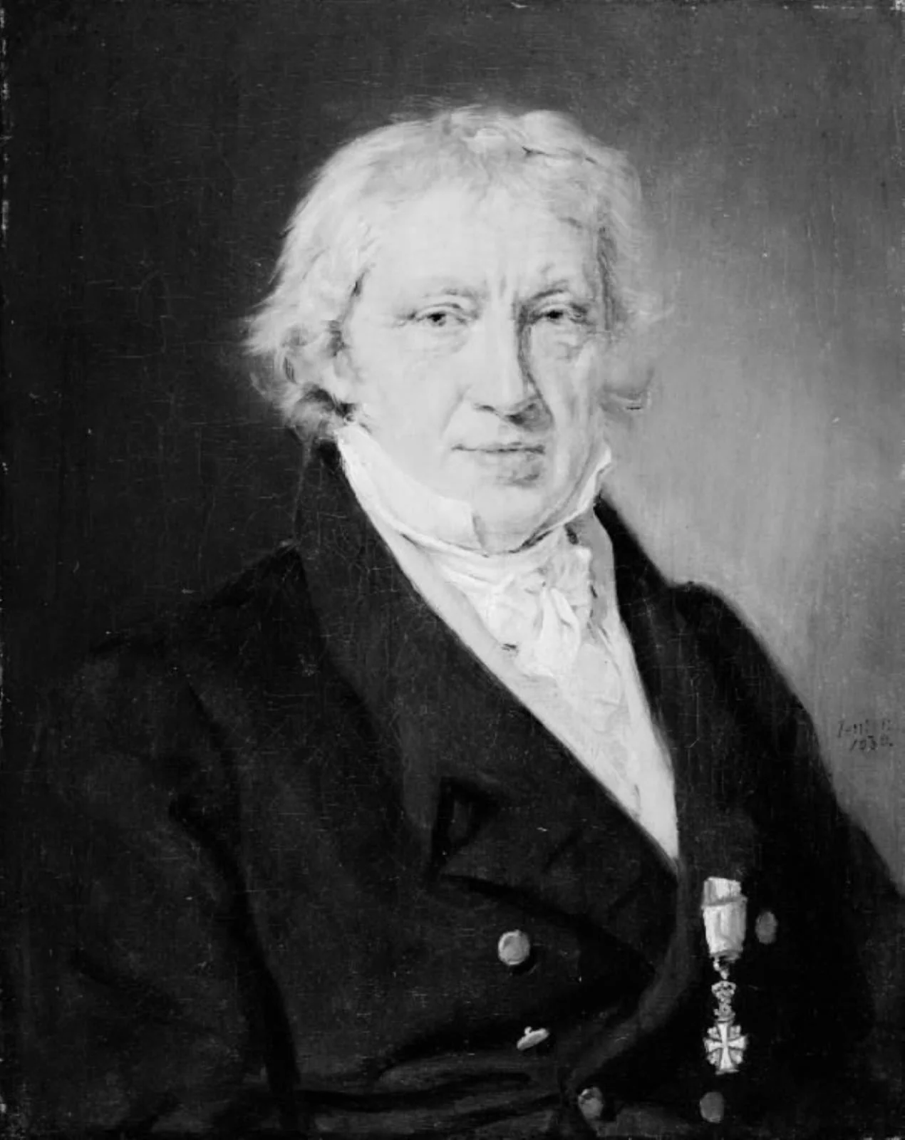 Portræait of Søren Nicolaus Johan Bloch, Headmaster at Roskilde Cathedral School, by Unknown, 1830