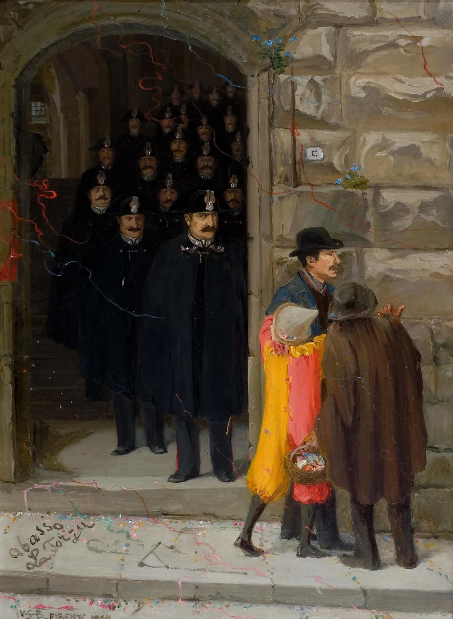 Karnevaalit Firenzessä, by Venny Soldan-Brofeldt, 1913