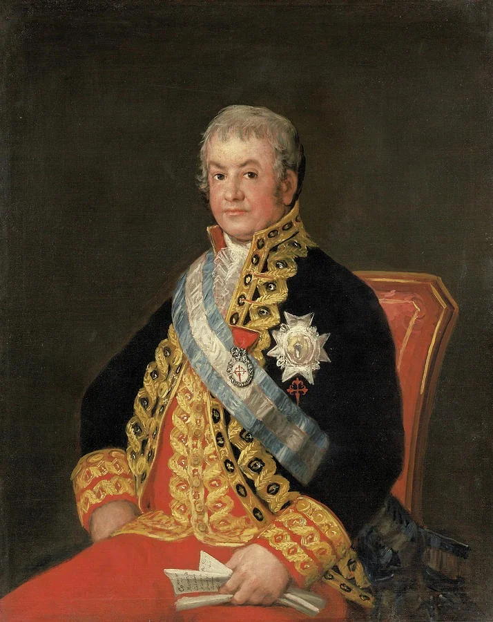 Portrait of José Antonio Marqués de Caballero, by Francisco Goya, oil, 1807