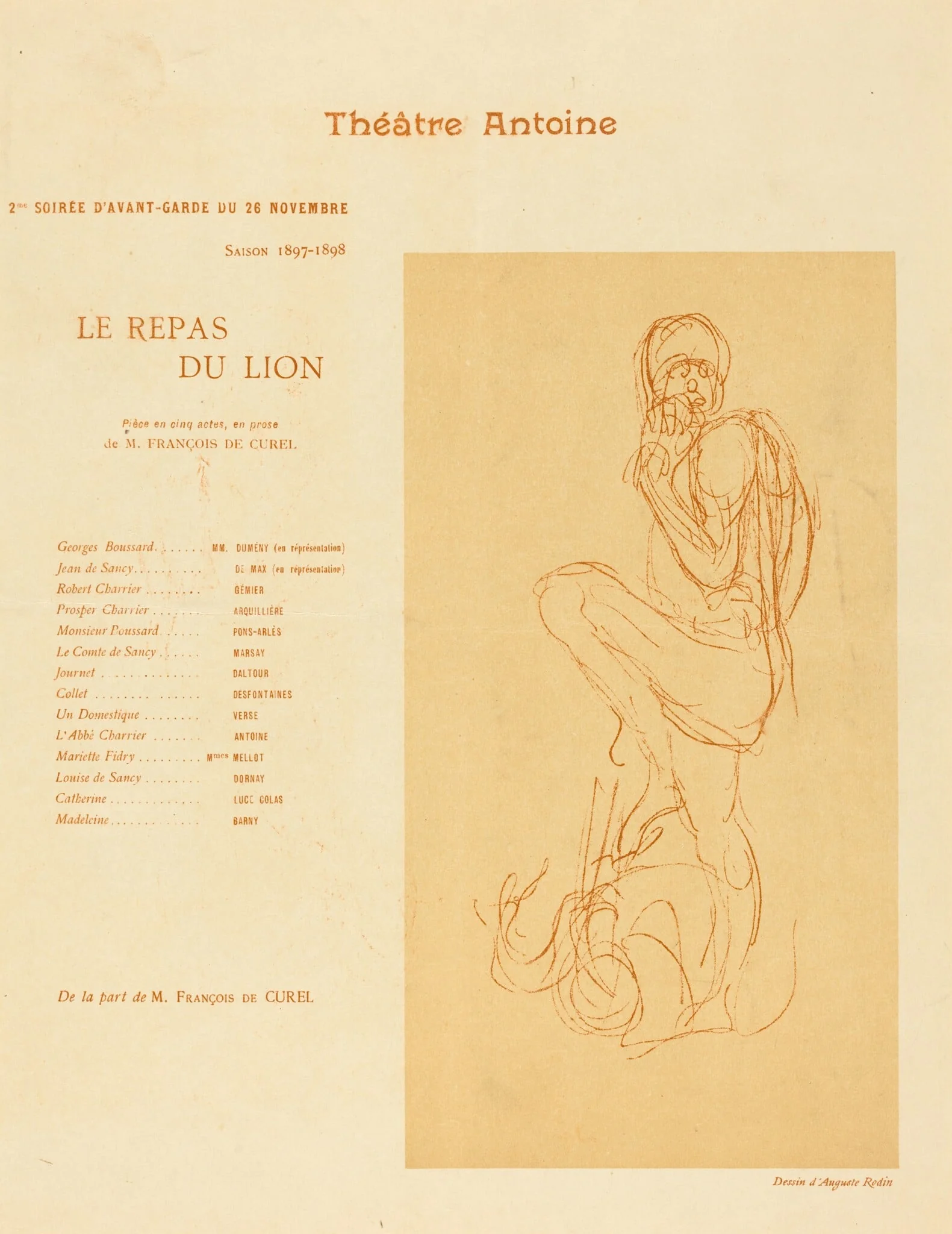 Le Repas du lion, by French 19th Century, 1897
